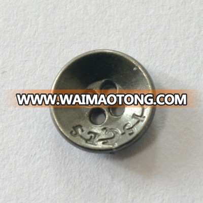 new style customer 10mm 4 holes metal sew button for shirt