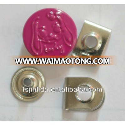 17mm new cartoon painting brass hook and eye for garment