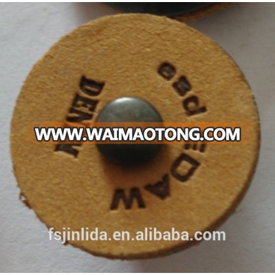 17mm metal jeans leather cover button for denim