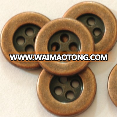 new style customer 15mm 4 holes metal sew button for shirt