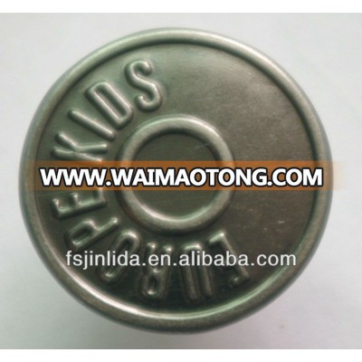 manufactures of 18mm shank jeans button for denim